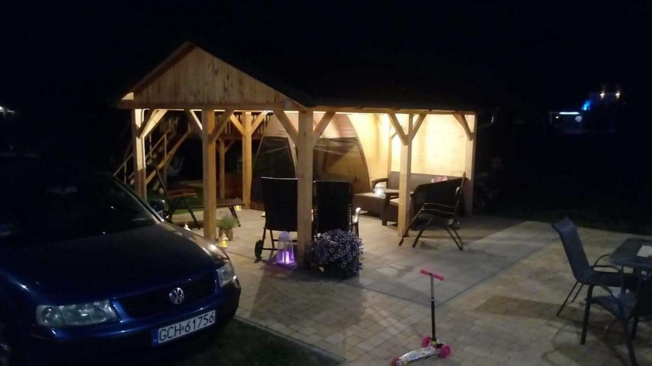 Domki Osada Kalinowa Leba Nowecin Sauna Exterior foto